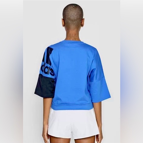 Adidas French Terry Pullover Blue - Picture 3 of 10